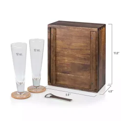 Acacia New Orleans Saints Beer Glass Set