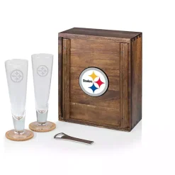 Acacia Pittsburgh Steelers Beer Glass Set