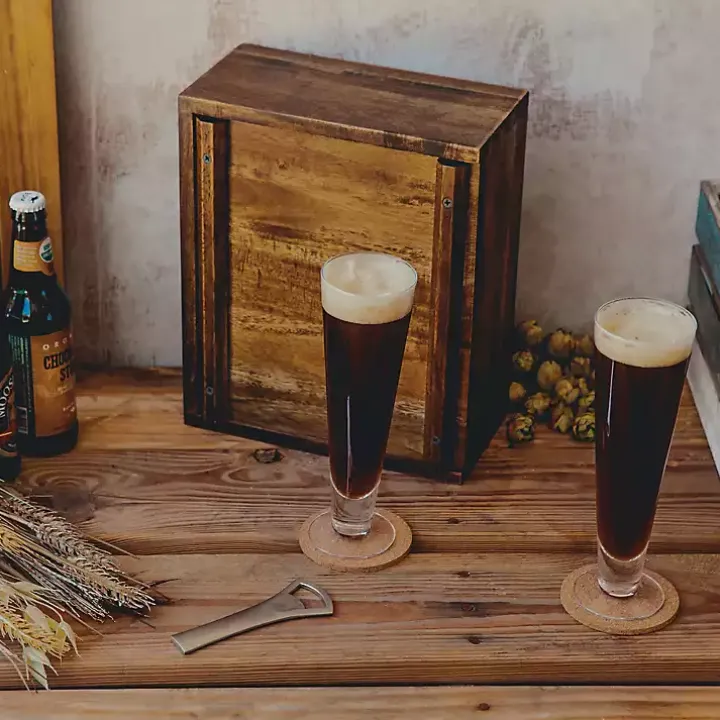 Acacia Pittsburgh Steelers Beer Glass Set