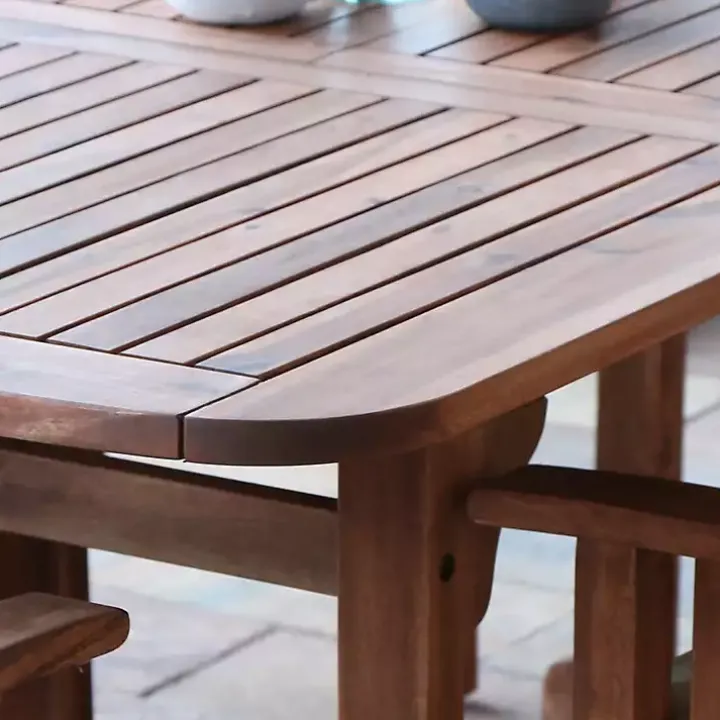 Acacia Wood Outdoor 6-pc. Dining Set