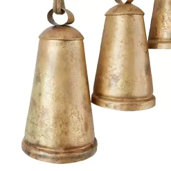 Aged Gold Triangle Bells Wall Plaque
