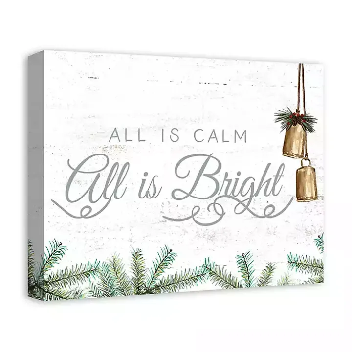 All is Calm Canvas Art Print