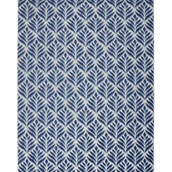 Aloha Blue Botanical Indoor/Outdoor Rug, 6x9