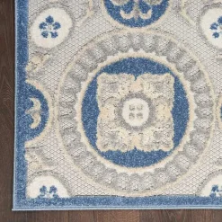 Aloha Blue Medallion Indoor/Outdoor Area Rug, 5x7