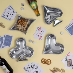 Aluminum Card Icon Bowls, Set of 4