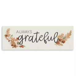 Always Grateful Canvas Art Print, 20x60