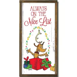 Always on the Nice List Wall Plaque