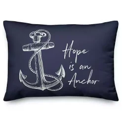 Anchor Hope Outdoor Pillow