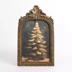 Antique Gold Winter Tree Framed Art Print