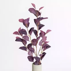 Antique Purple Eucalyptus Stems, Set of 2