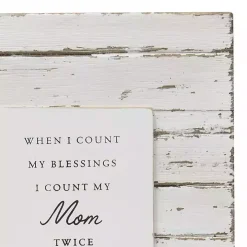 Antique White Wooden Mom Picture Frame