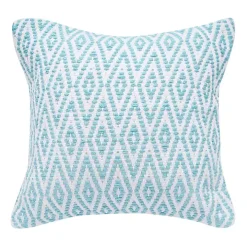 Aqua Harlequin Indoor/Outdoor Pillow