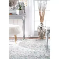 Aqua Rio Round Area Rug, 5 ft.