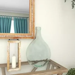 Aqua Teardrop Glass Tabletop Decorative Vase