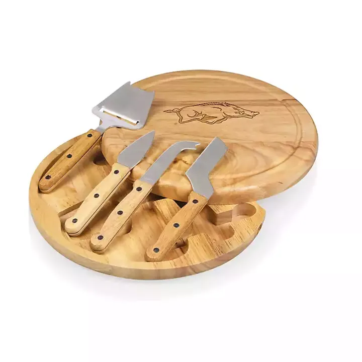 Arkansas Razorbacks Cheese Board and Tool Set