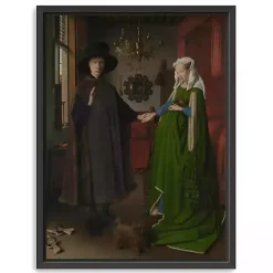 Arnolfini Portrait Framed Canvas Art Print