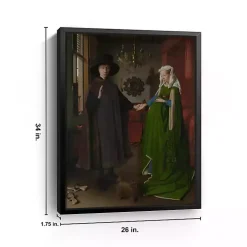 Arnolfini Portrait Framed Canvas Art Print