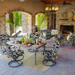 Ashland Jacobean Luxe Outdoor Dining Chair Cushion