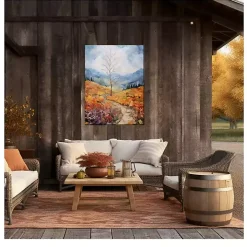 Autumn Ascension Outdoor Canvas Art Print