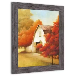 Autumn Barn Framed Art Print