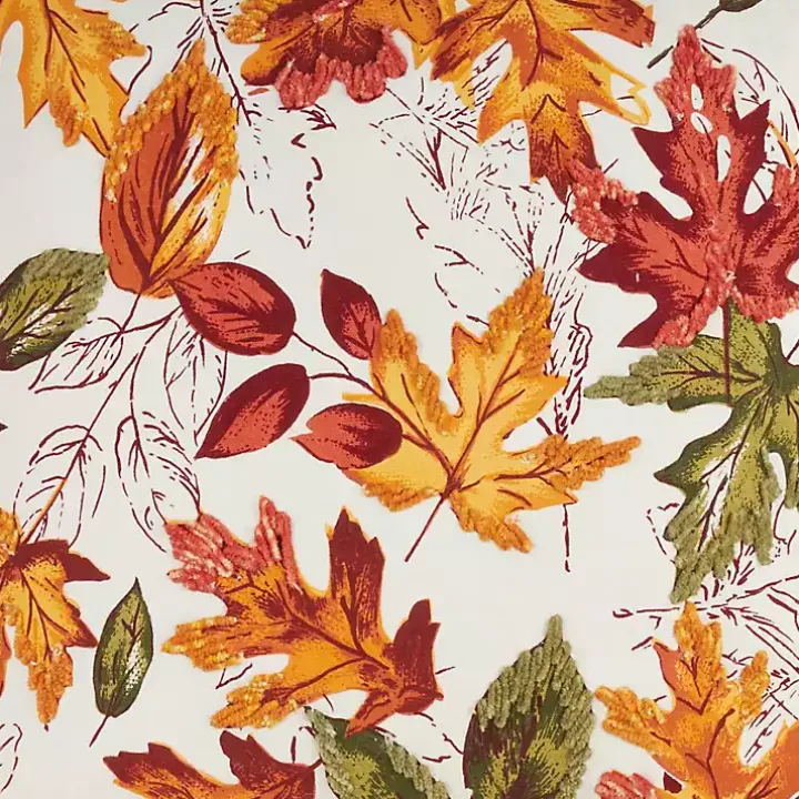 Autumn Foliage Outline Harvest Table Runner