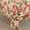 Autumn Foliage Outline Square Harvest Table Cloth