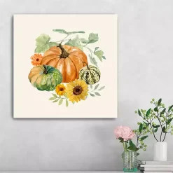Autumn Pumpkin Patch Canvas Art Print