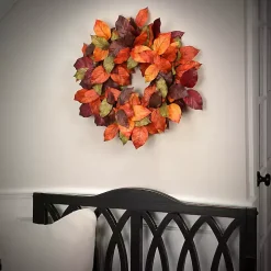 Autumnal Salal Leaves Harvest Wreath