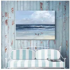 Beach Combers Outdoor Canvas Art Print