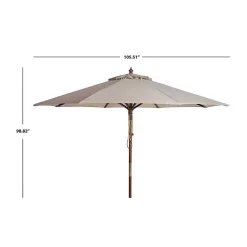 Beige 9 ft. Eucalyptus Outdoor Umbrella
