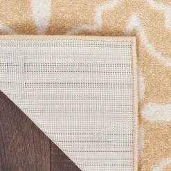 Beige & Ivory Quatrefoil Indoor/Outdoor Runner