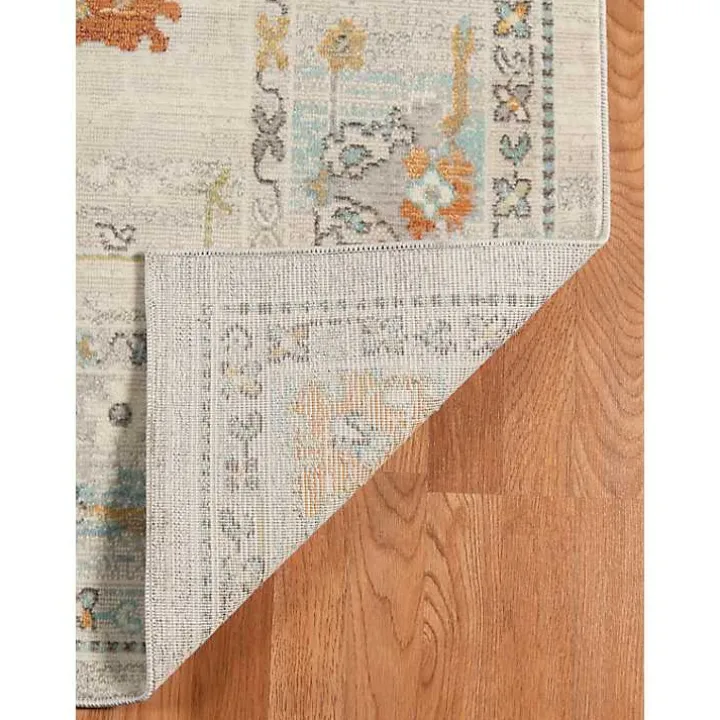 Beige Bohemian Area Rug, 5x8