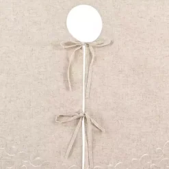 Beige Embroidered Tree Skirt