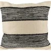 Black and Cream Textured Indoor/Outdoor Pillow