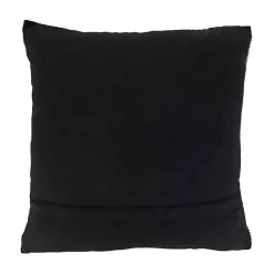 Black and Cream Woven Pattern Throw Pillow