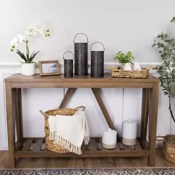 Black and Gold Laser Cut Floral Lanterns, Set of 3