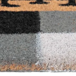 Black and White Buffalo Check Doormat