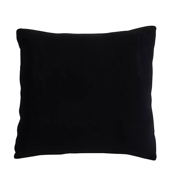 Black and White Snowflake Christmas Pillow