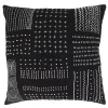 Black Aztec Treasures Throw Pillow