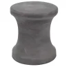 Black Clay Hourglass Accent Table