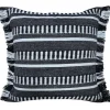 Black Dash Stripe Indoor/Outdoor Pillow