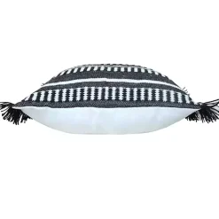 Black Dash Stripe Indoor/Outdoor Pillow