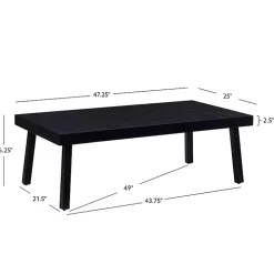 Black Holland Outdoor Coffee Table