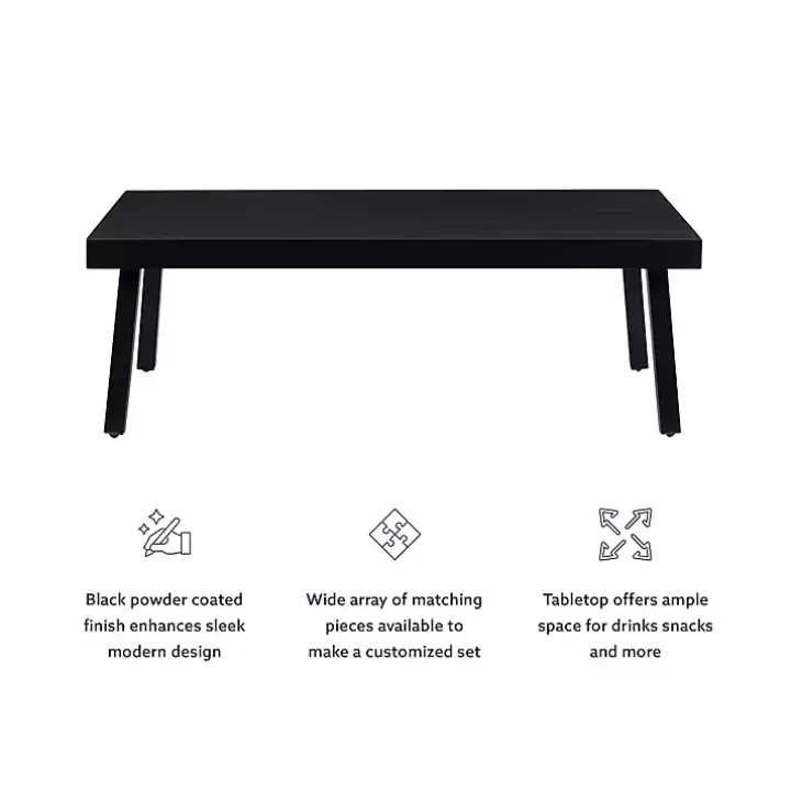 Black Holland Outdoor Coffee Table