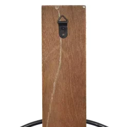 Black Hoop Glass Sleeve Wall Sconce, 28 in.