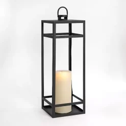Black Iron Harper Lantern, 34 in.