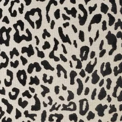 Black Leopard Jacquard Pillow
