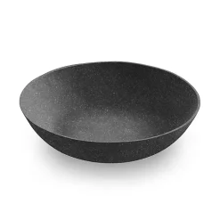 Black Melamine Santal Dinner Bowls, Set of 6
