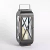 Black Metal and Glass Thomas Lantern, 24 in.