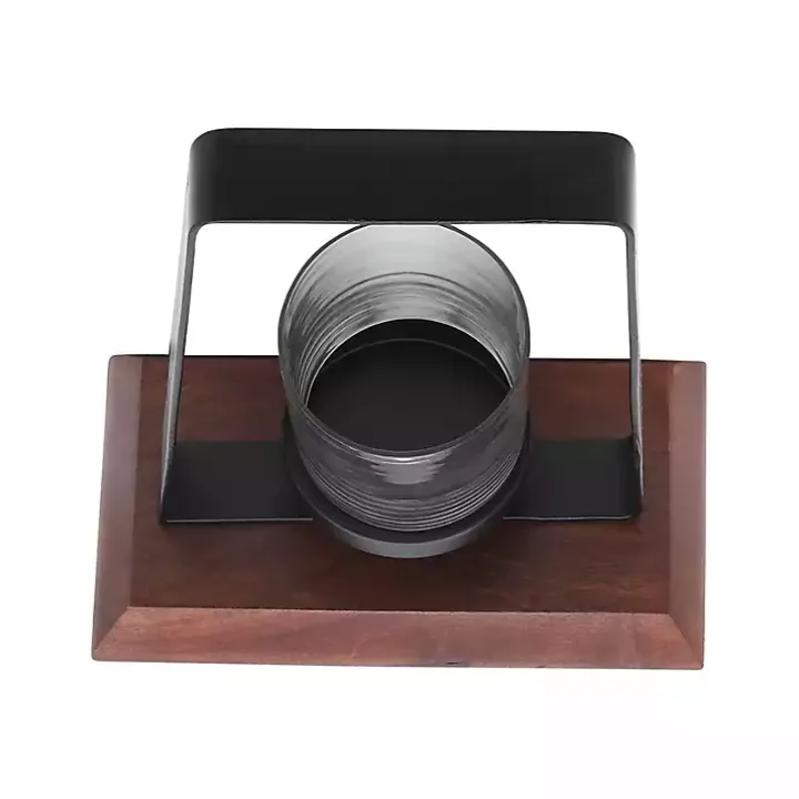 Black Metal and Wood Hurricane